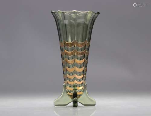 Val Saint Lambert vase Art Déco "Montesquieu" Luxv...