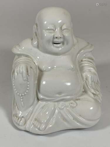 A CHINESE BLANC DE CHINE PORCELAIN MODEL OF A BUDDHA, HEIGHT...