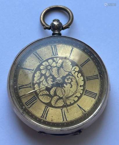 A 9CT GOLD LADIES OPEN FACED POCKET WATCH GROSS WEIGHT 30.63...