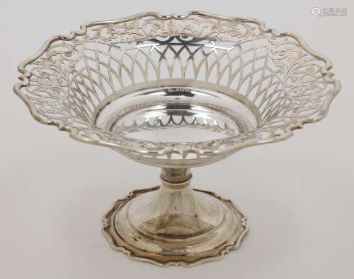 A silver pedestal dish, Sheffield, 1906, Atkin Brothers, the...