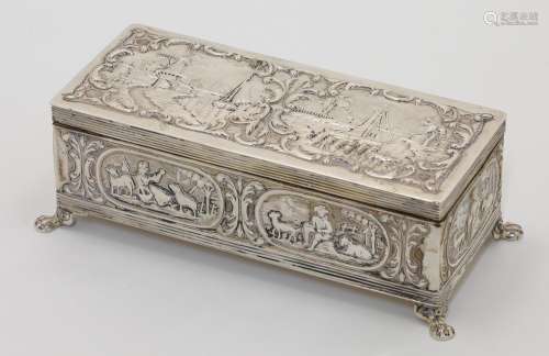 A Dutch trinket box, bearing 833 Dutch standard mark, maker ...