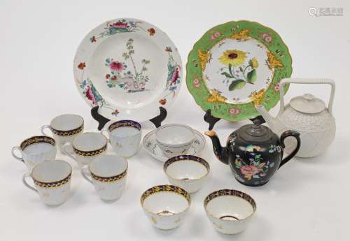 A group of English ceramics, 18th - 19th centuries, to inclu...