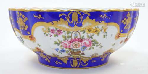 A Samson porcelain bowl after a design by Rockingham (Bramel...