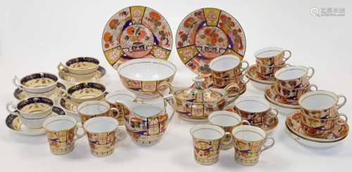 A Chamberlains Worcester porcelain part tea service, early 1...