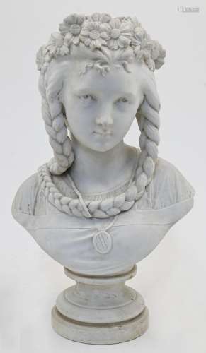 After Auguste Joseph Carrier, French, 1800-75, a Parian ware...