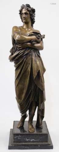 A bronze model of a philosopher, second half 20th century, m...