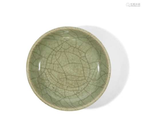 A Chinese guan-type dish, Qing dynasty, 19th century, covere...