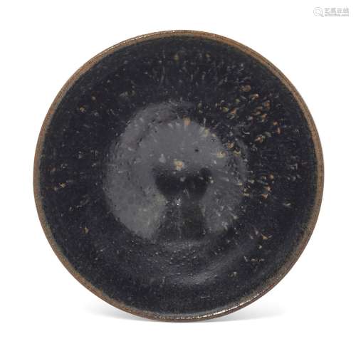 A Henan black-glazed tenmoku tea bowl, Song dynasty, ofconic...