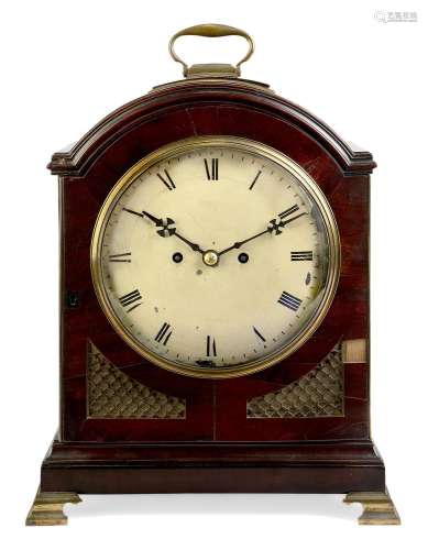 A George III mahogany repeating bracket clock, late 18th / e...