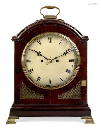 A George III mahogany repeating bracket clock, late 18th / e...