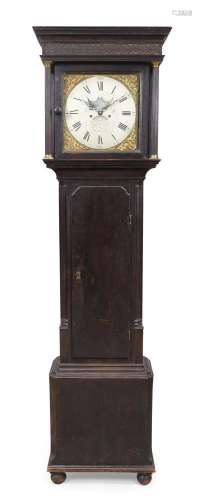 A George III stained oak longcase clock, third quarter 18th ...