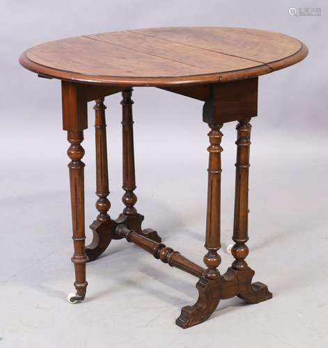 A Victorian Aesthetic walnut Sutherland table, third quarter...