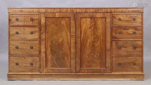 A Victorian mahogany linen chest, second quarter 19th centur...