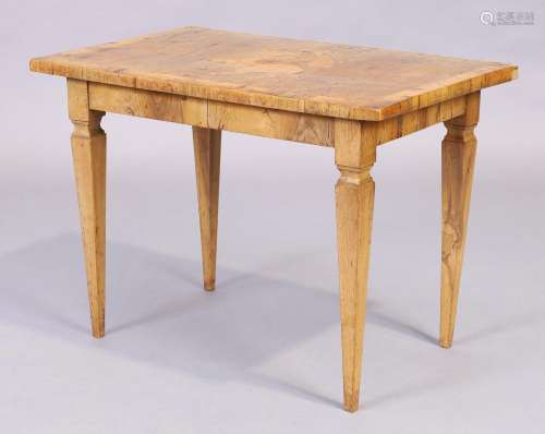 An Italian walnut low table, last quarter 19th century, the ...