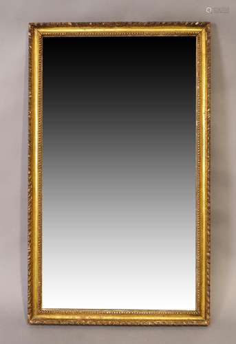 An English giltwood mirror, George III style, 19th century, ...