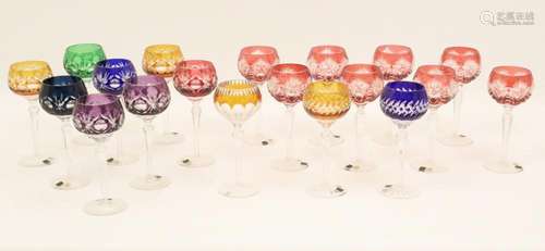 19 PCS OF CRYSTAL STEMWARE, KARL ANTON