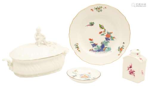 4 PC LOT OF MEISSEN PORCELAIN