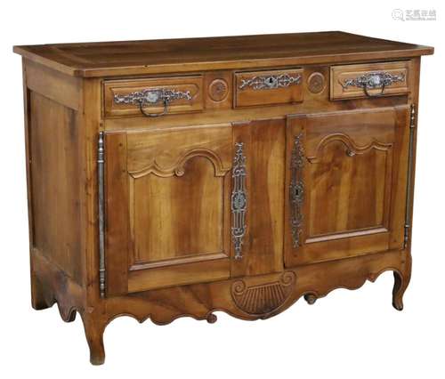 COUNTRY FRENCH WALNUT BUFFET, 19TH C.