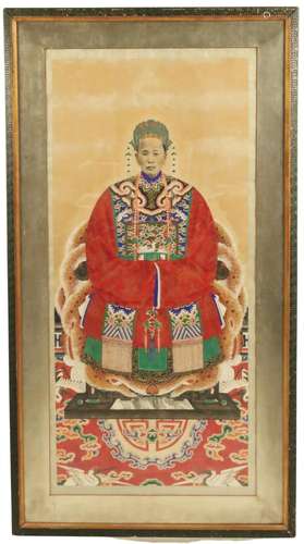 LATE QING CHINESE ANCESTOR PORTRAIT