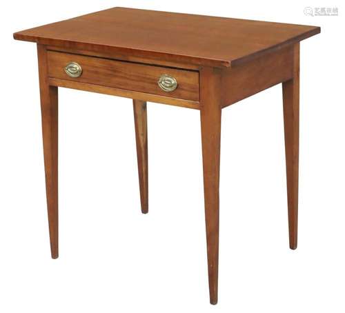 AMERICAN FEDERAL CHERRY SIDE TABLE, 19TH C.