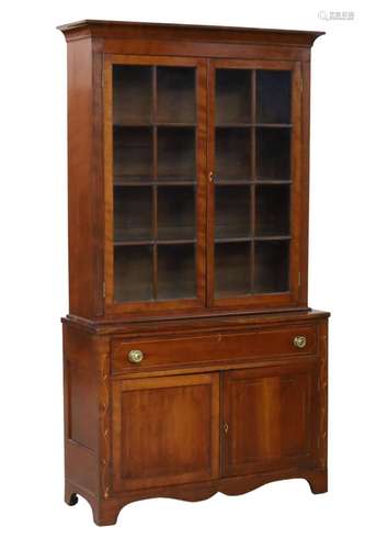 19th C. AMERICAN FEDERAL BOOKCASE