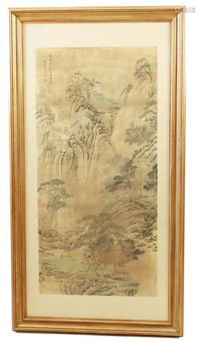 CHINESE WATERCOLOR ON PAPER, QING DYNASTY