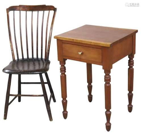 2 PC LOT OF EARLY AMERICAN FURNITURE