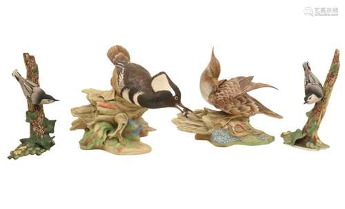 4 PORCELAIN BOEHM BIRDS