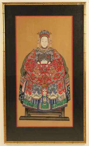 CHINESE ANCESTOR HAND PAINTED PORTRAIT