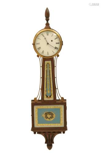 AMERICA MAHOGANY BANJO CLOCK