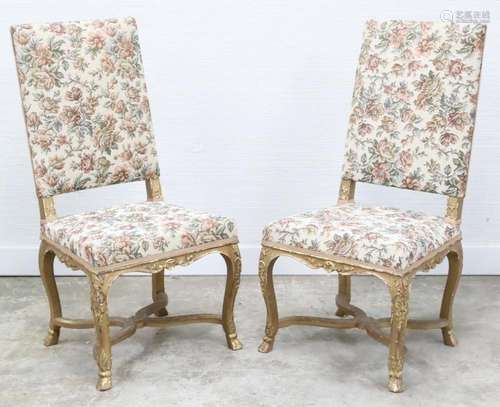 PR OF FRENCH REGENCY STYLE SIDE CHAIRS