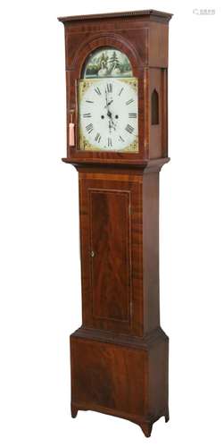 SCOTTISH MAHOGANY GRANDFATHER CLOCK