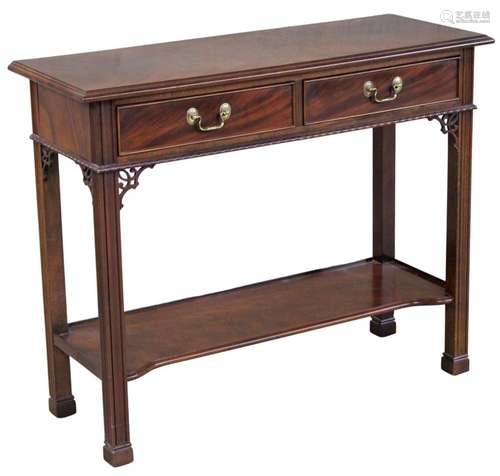 CHIPPENDALE STYLE MAHOGANY CONSOLE