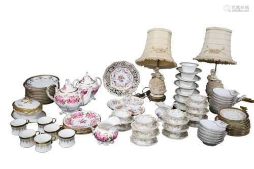 100 PC. MISC. ESTATE LOT OF PORCELAIN