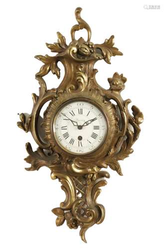 FRENCH BRONZE CARTEL CLOCK