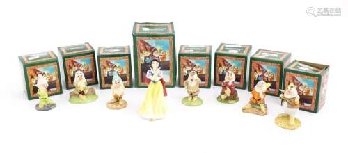 Eight Royal Doulton figures / models comprising Sn…