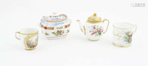 Assorted ceramic items to include a Spode sugar bo…