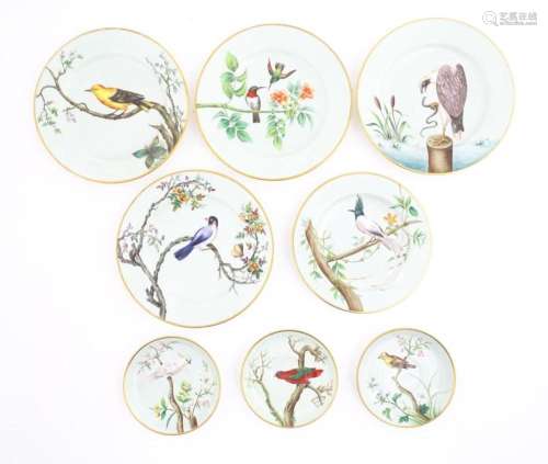 A quantity of Victorian Minton wares to include pl…