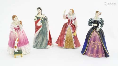 Four Royal Doulton ladies from the Queens of the R…