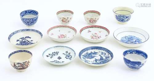 A quantity of assorted tea bowls and saucers to in…