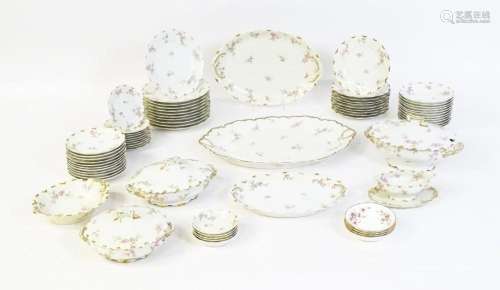 A quantity of Haviland Limoges dinner wares with f…
