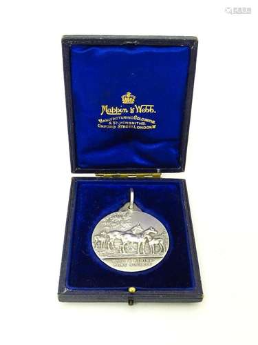 A silver medal / medallion form the Polo & Riding …