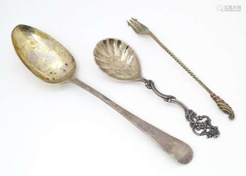 Three silver items comprising a Geo III Old Englis…