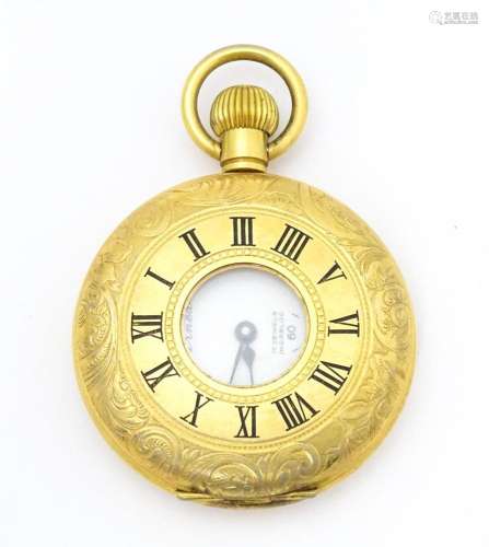 Arnex Time Co. Inc : A gold plated pocket watch, t…