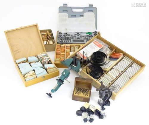 A quantity of Watch / Clock makers tools etc, incl…