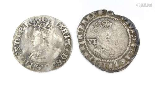 Coins: Two hammered silver coins, comprising a Jam…