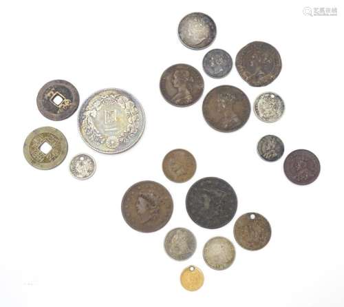 Coins: A quantity of assorted World coins to inclu…