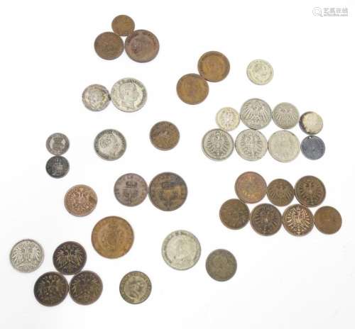 Coins: A quantity of assorted coins examples to in…