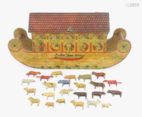 Toys: An early 20thC German Noah's Ark and Animals…