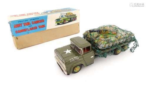 A 20thC boxed scale model tinplate friction powere…